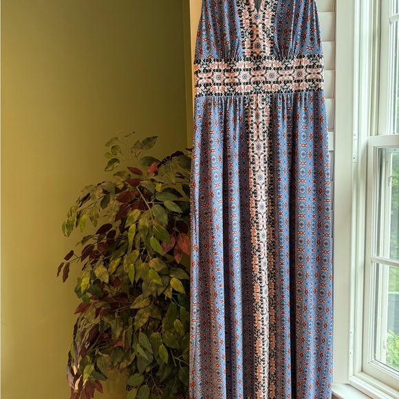 Market and Spruce Eleanore V- neck, tank maxi dress, size 6P, NWOT - Picture 1 of 5